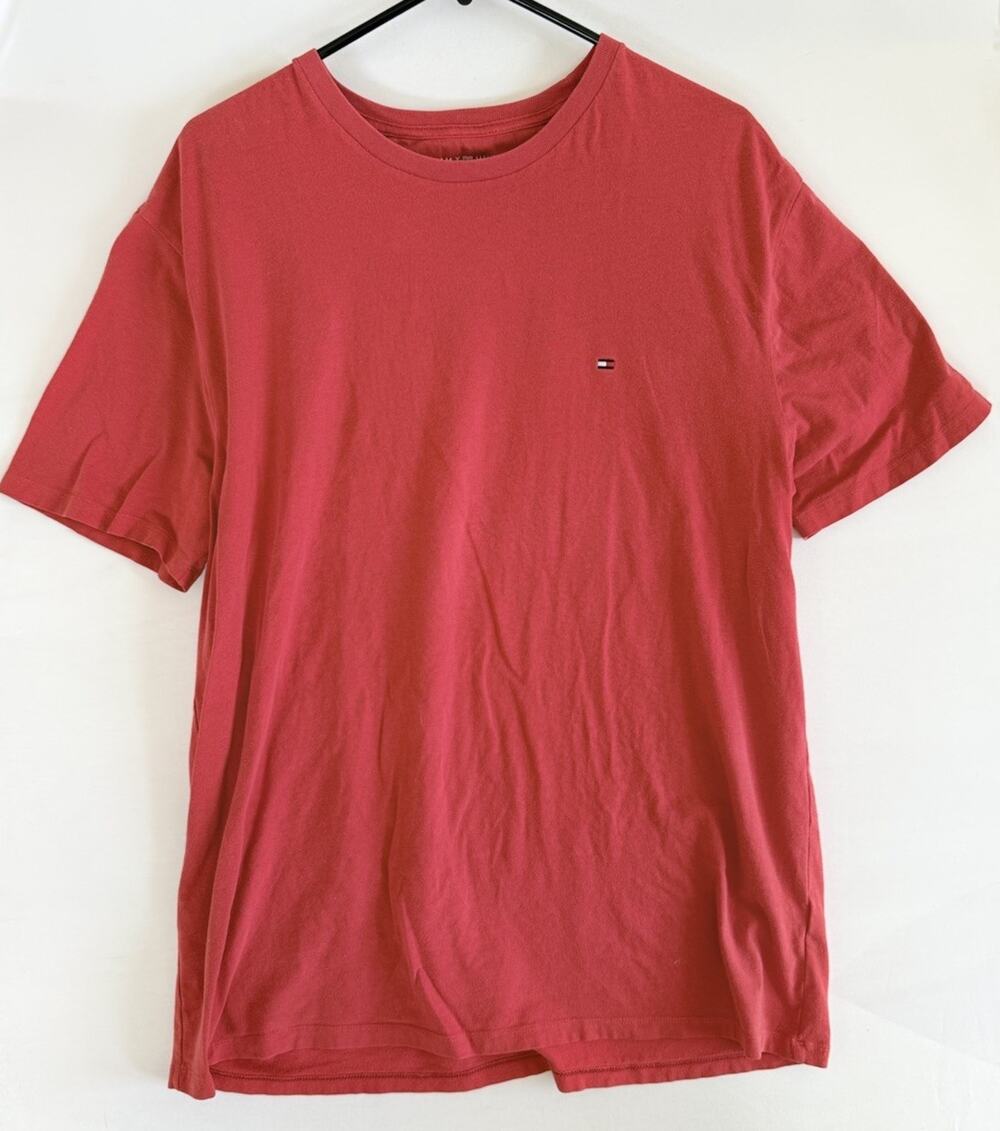 Tommy Hilfiger Flag Logo Tee Red Men’s L A104